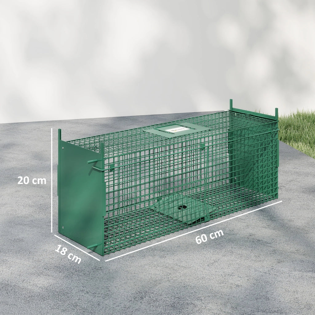 Trappola per Animali Vivi ¨C Minimal ¨C Verde Scuro 60x18x20cm