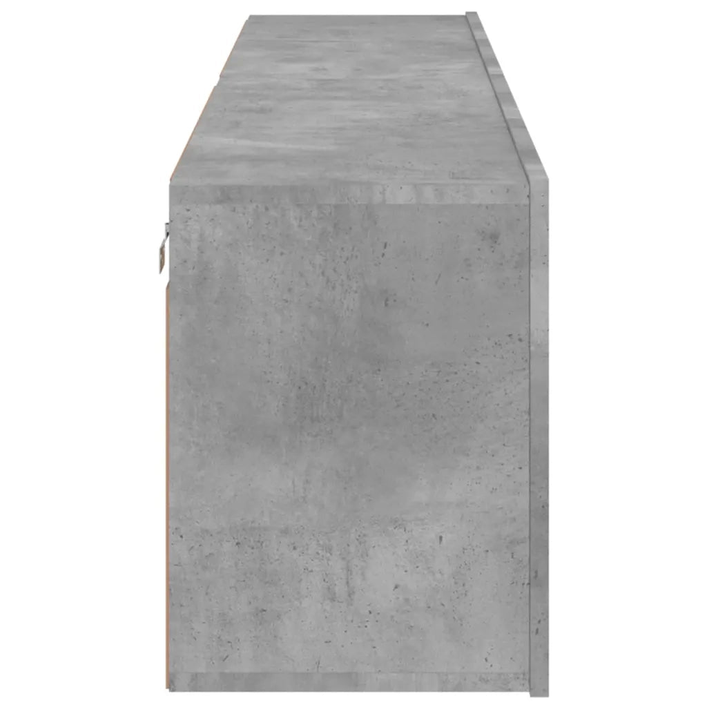 Mobili TV a Parete 2pz | Armadietto TV | Mobile Porta TV Grigio Cemento 80x30x41 cm