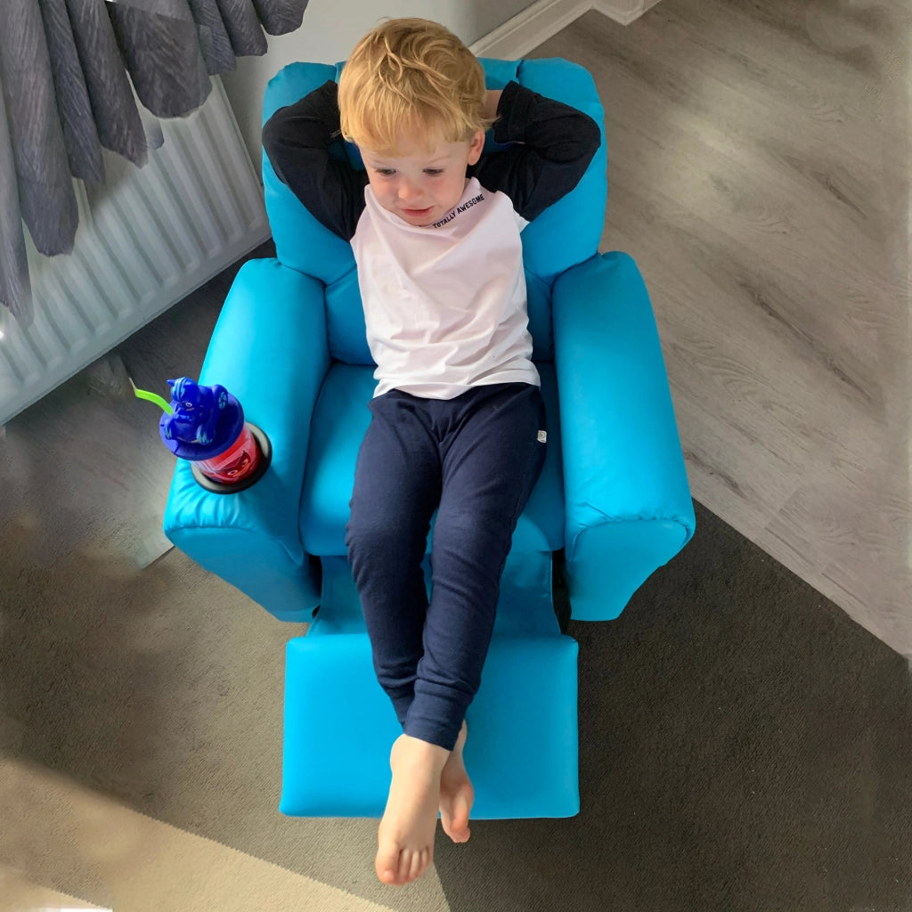 Poltrona per bambini reclinabile ¨C zephmum ¨C blu 62x52x69 cm