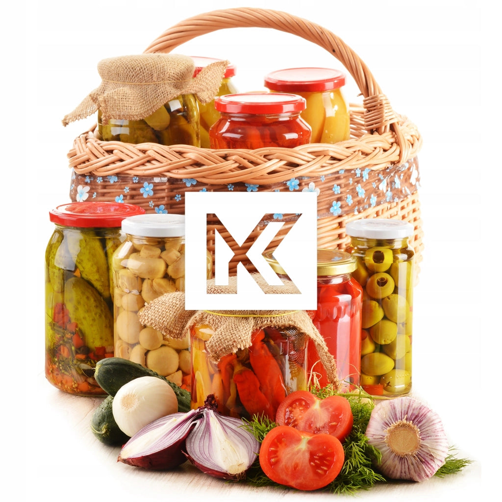 KADAX 50x Vasetti Vetro 200ml Conserva Marmellata Miele + Tappi Fi66