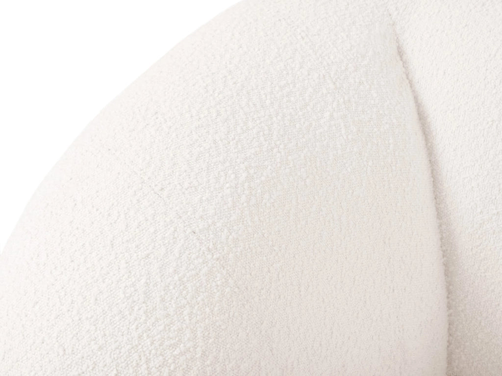 Cosmopolitan Design - Poltrona "Essen" in bouclé bianco 