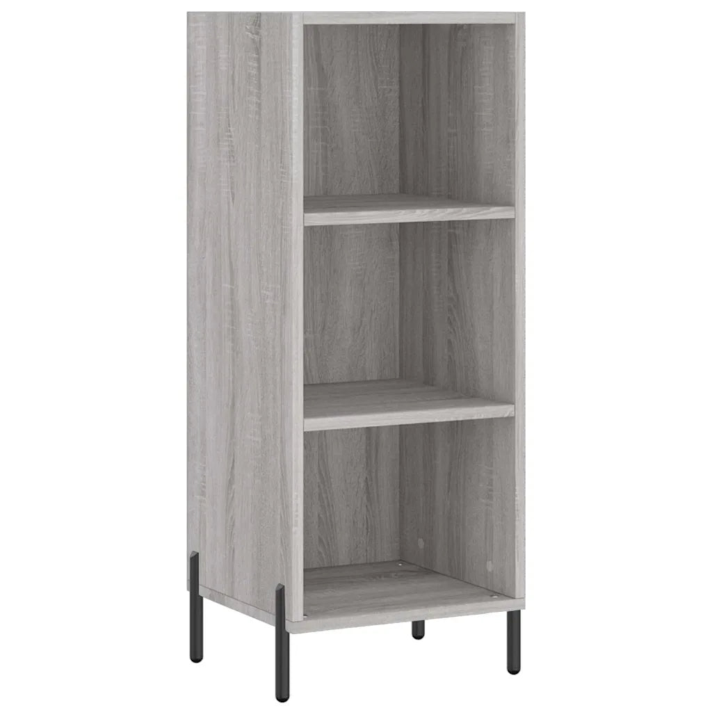 Credenza | Madia | Buffet da pranzo | Armadio da pranzo Grigio Sonoma 34,5x34x180 cm in Legno Multistrato