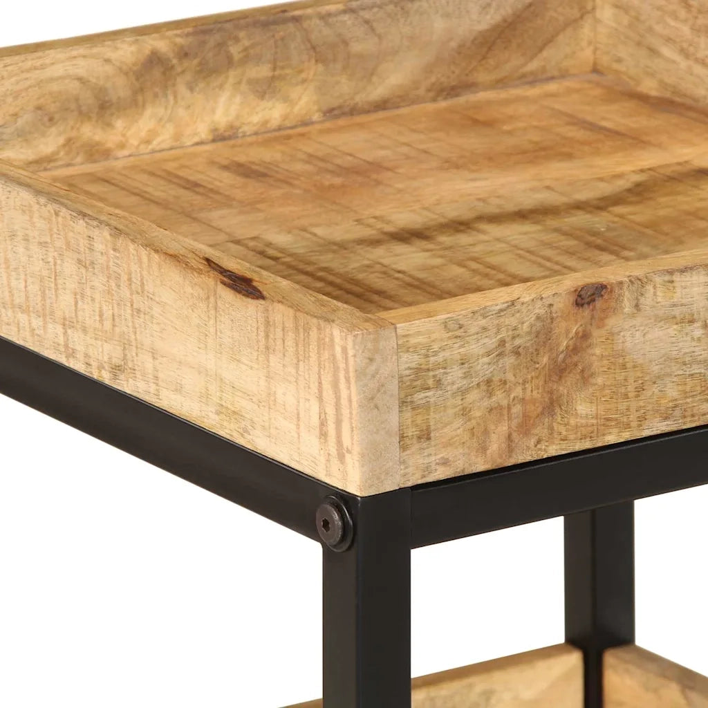 Tavolo laterale | Tavolino Marrone 35 x 35 x 45 cm Legno di mango massello
