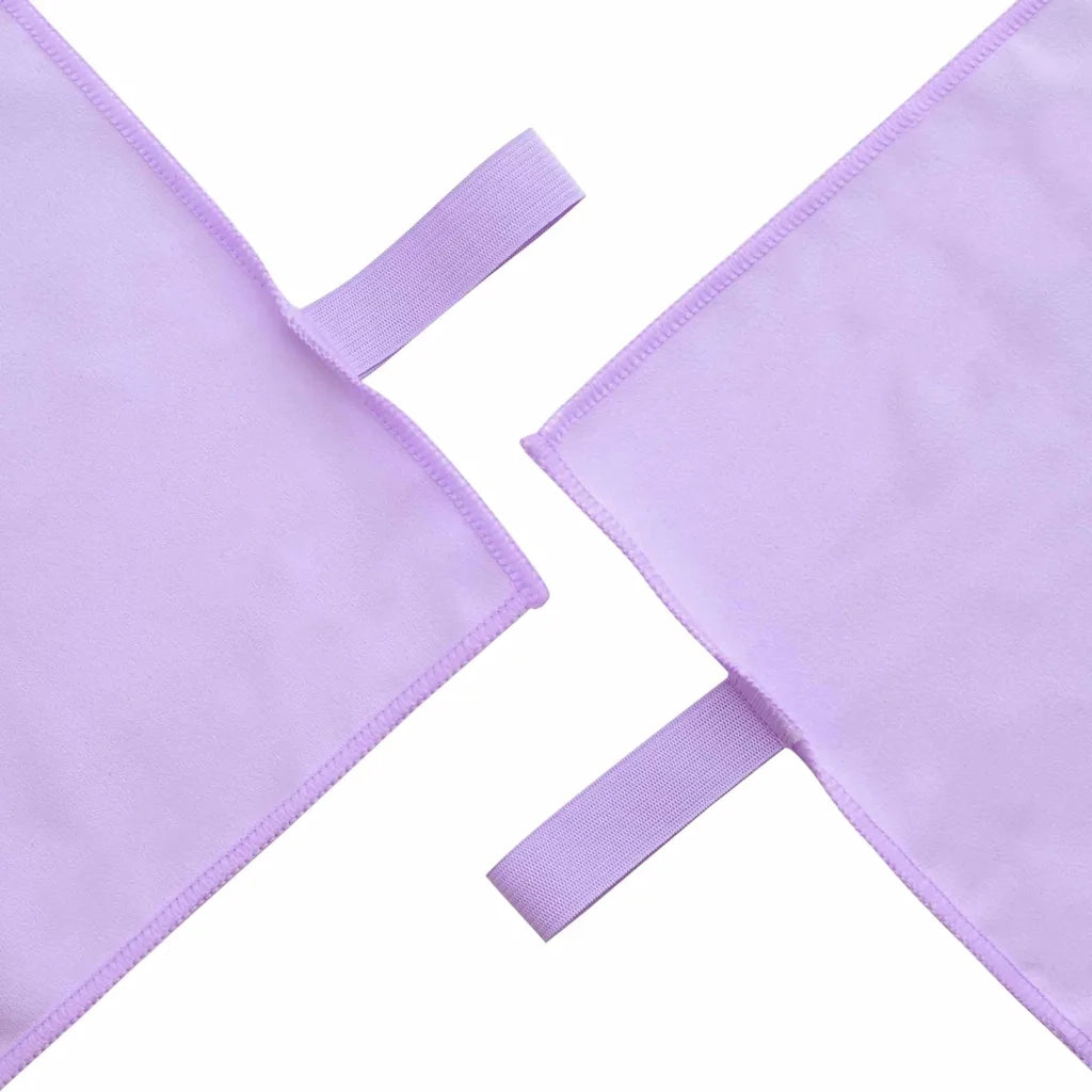 Set di Asciugamani Sportivi 2 pcs Viola Tessuto 42011497