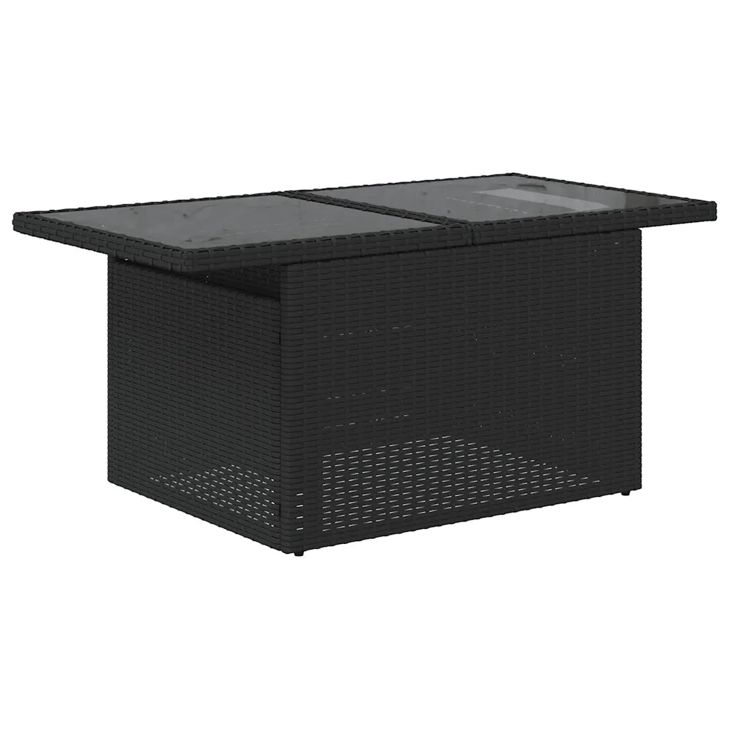 Set Divani da Giardino con Cuscini 7pz Nero Polyrattan 3267306