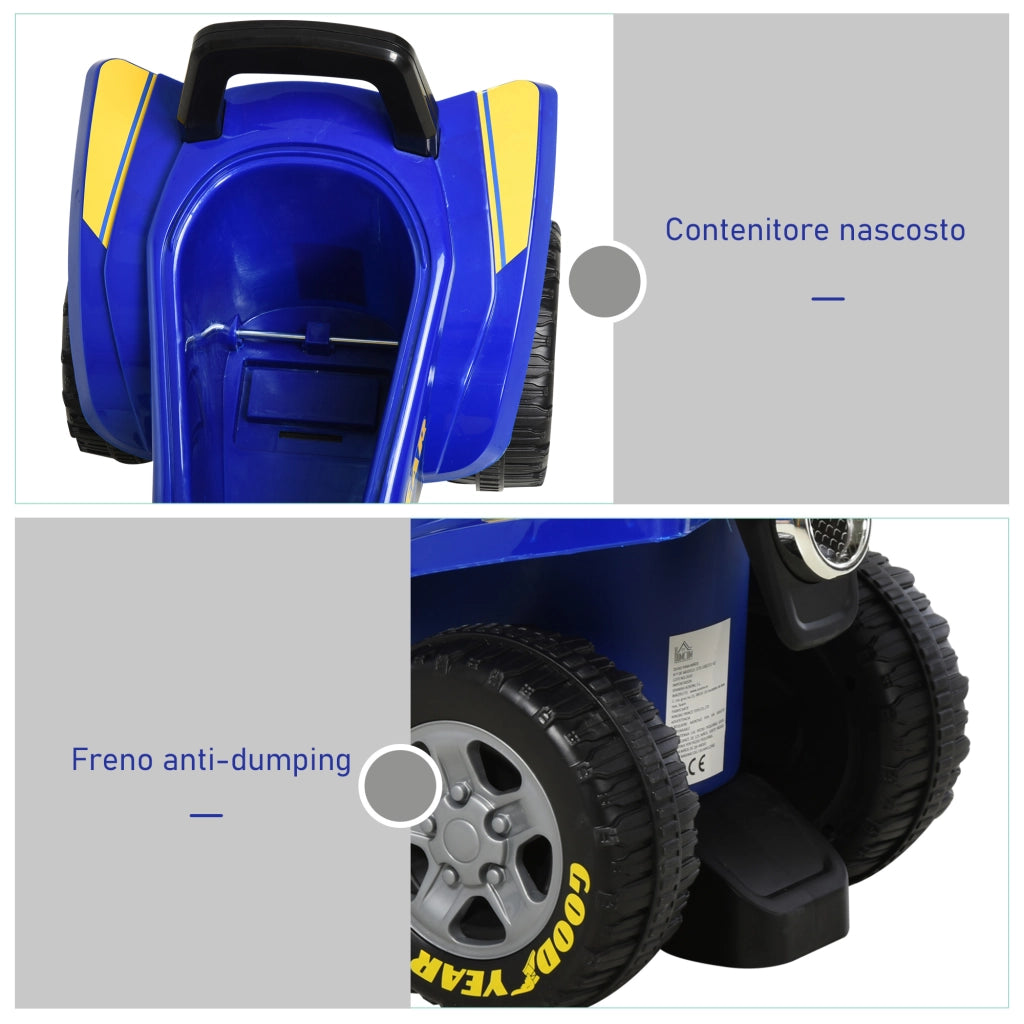 Casetta Giocattolo per Bambini ¨C Zephmum ¨C Blu e Giallo, 60x31x42cm