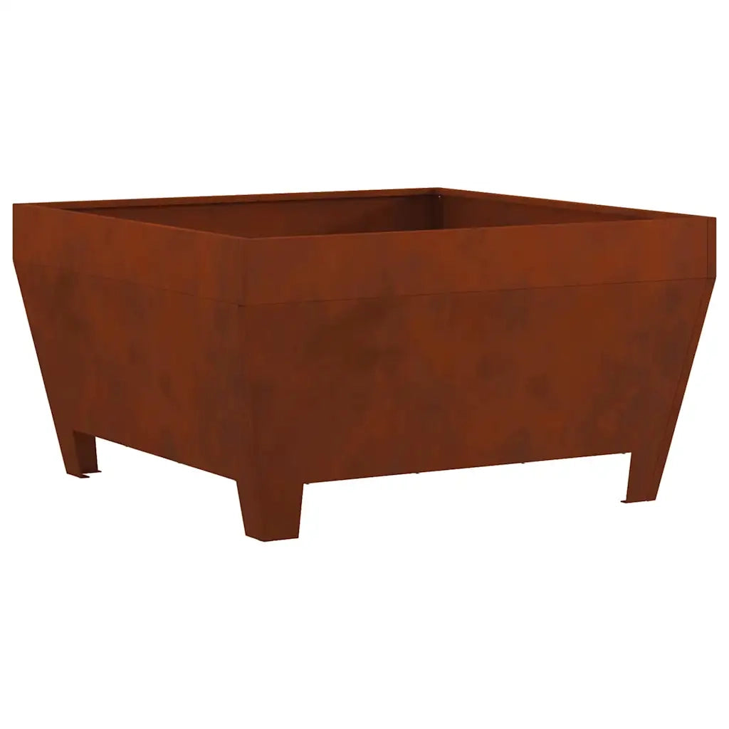 Focolare-Stufa-Camino Marrone 80 x 80 x 43 cm Acciaio