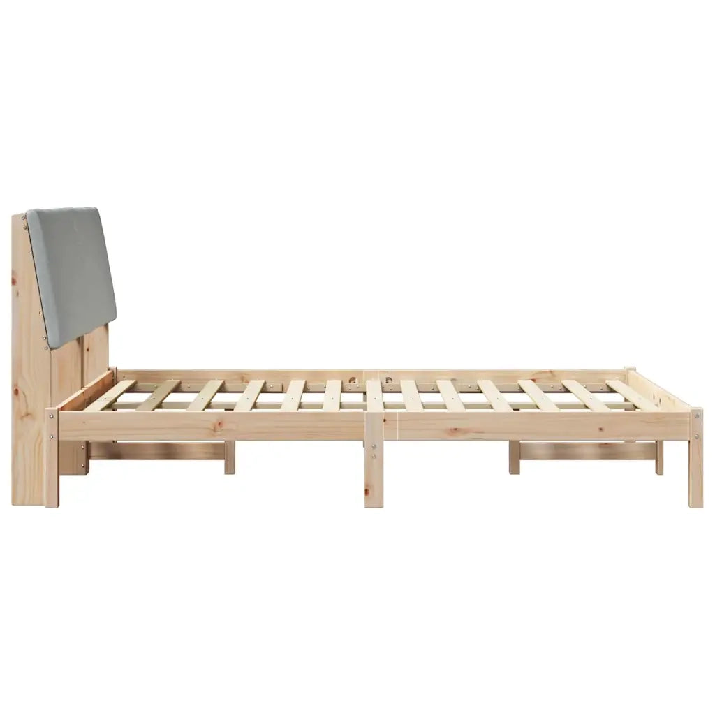 Letto matrimoniale | Letto per adulti | Struttura del Letto Marrone e grigio chiaro 160 x 200 cm