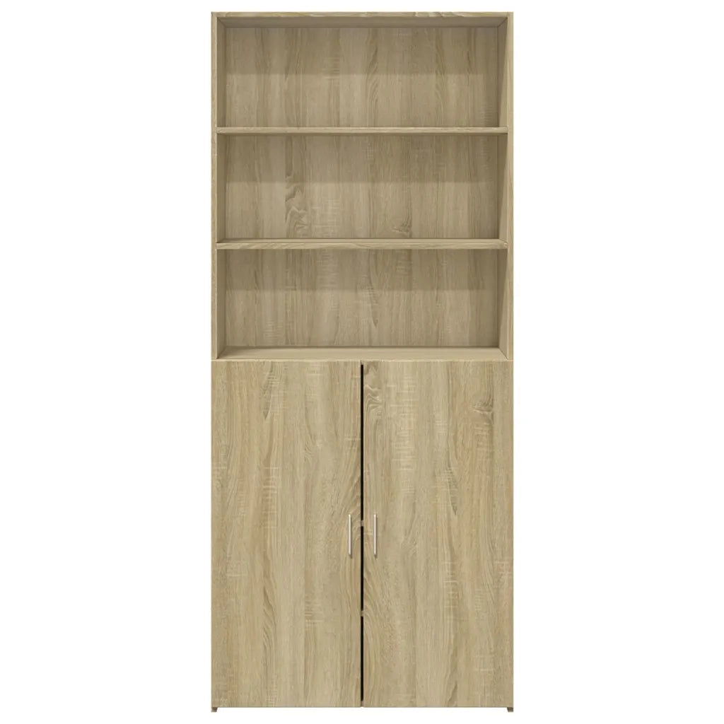 Credenza | Madia | Buffet da pranzo | Armadio da pranzo Rovere Sonoma 80x42,5x185 cm in Legno Multistrato