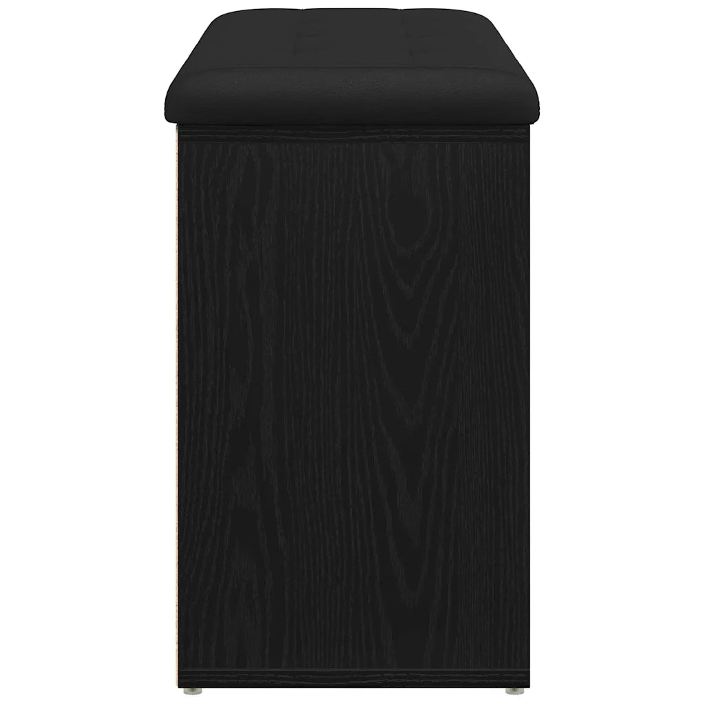 Panca per scarpe Nero 82 x 32 x 50 cm Legno ingegnerizzato 862987
