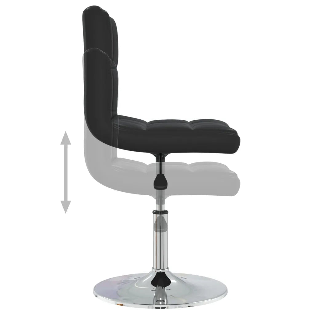 Sedie da Pranzo 4 pz Nere in Similpelle 334190