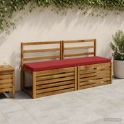 Cuscino per panchina SOEST 100% Poliestere Rosso Vino 948962