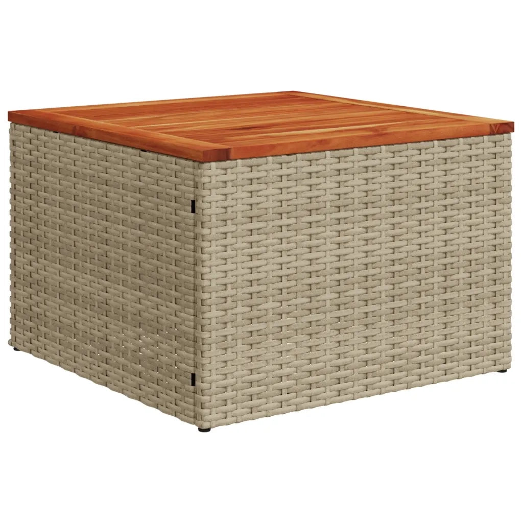 Set Divano da Giardino 6 pz con Cuscini Beige in Polyrattan 3227633