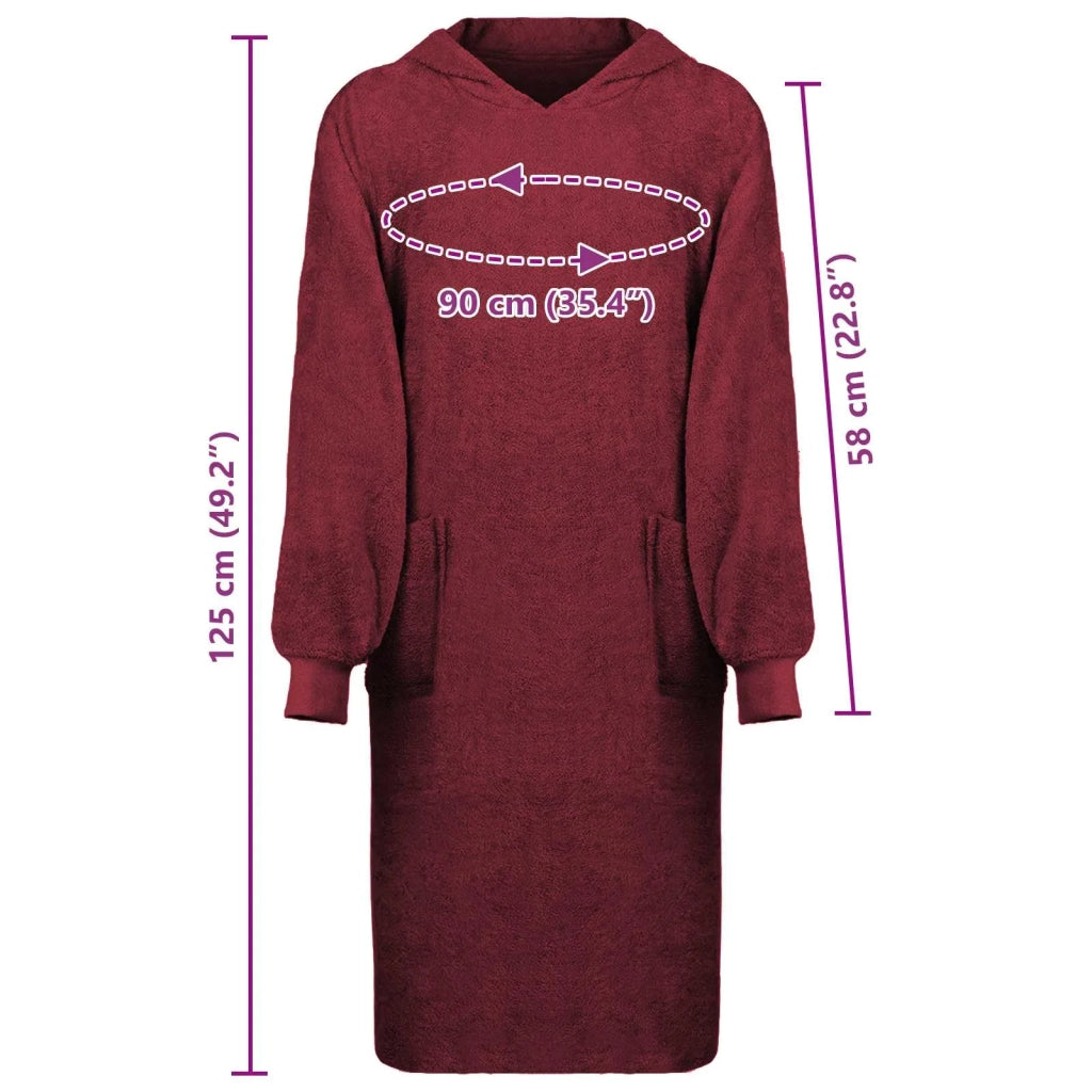Felpa coperta KINN Rosso XL Cotone 4100899