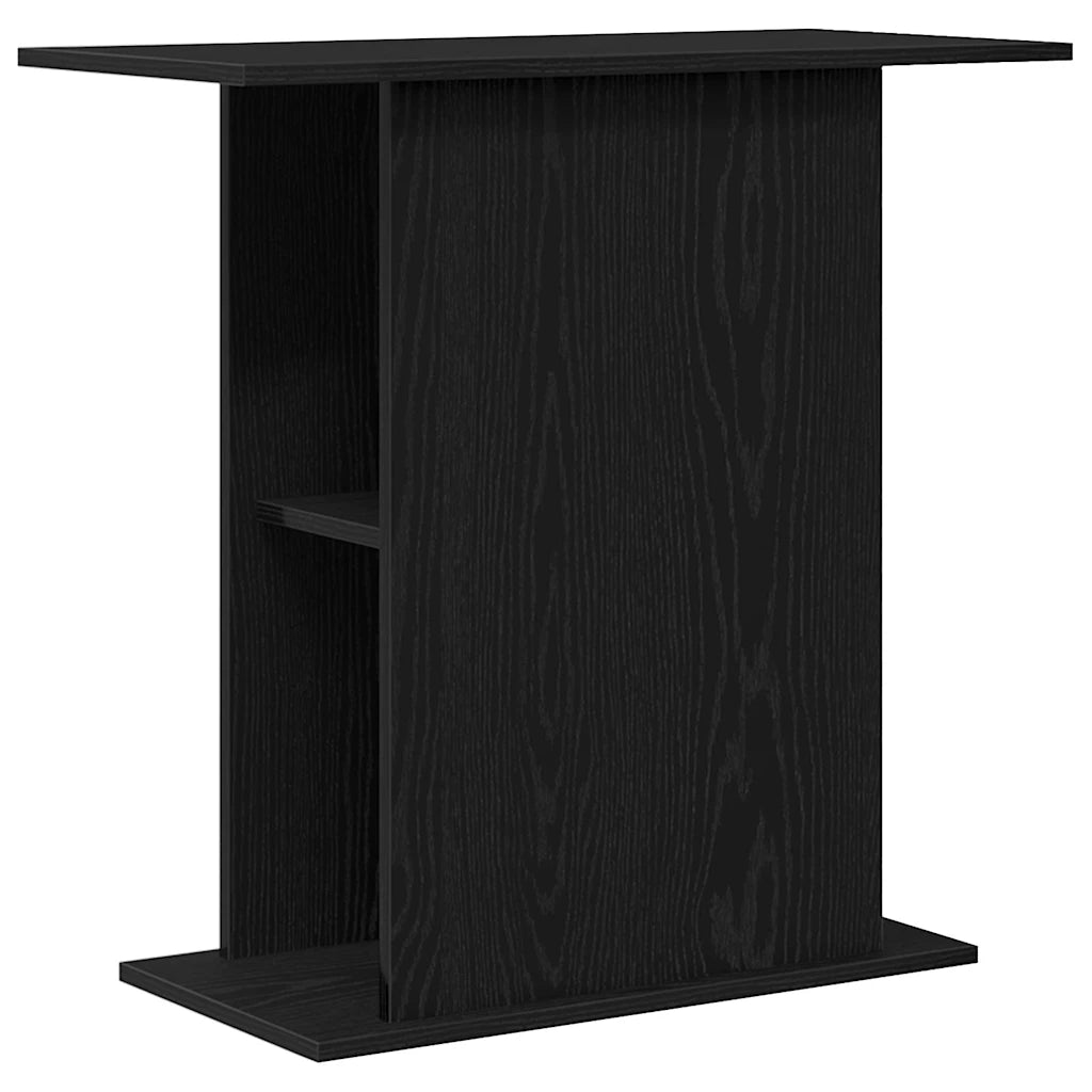 Supporto per acquario in rovere nero 75x36x72,5 cm in legno ingegnerizzato 862158