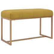 Panca/panca 80 x 36 x 45 cm velluto senape 02_0021260