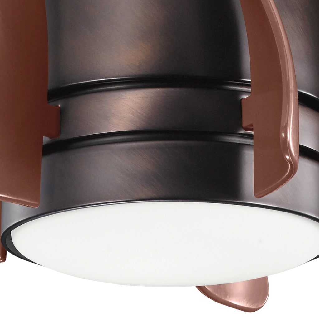 Ventilatore plafoniera LED 10W 38cm bronzo Terna Kichler