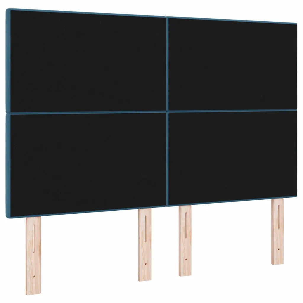 Testiera LED con strisce LED Blu 160 cm Velluto 3338447