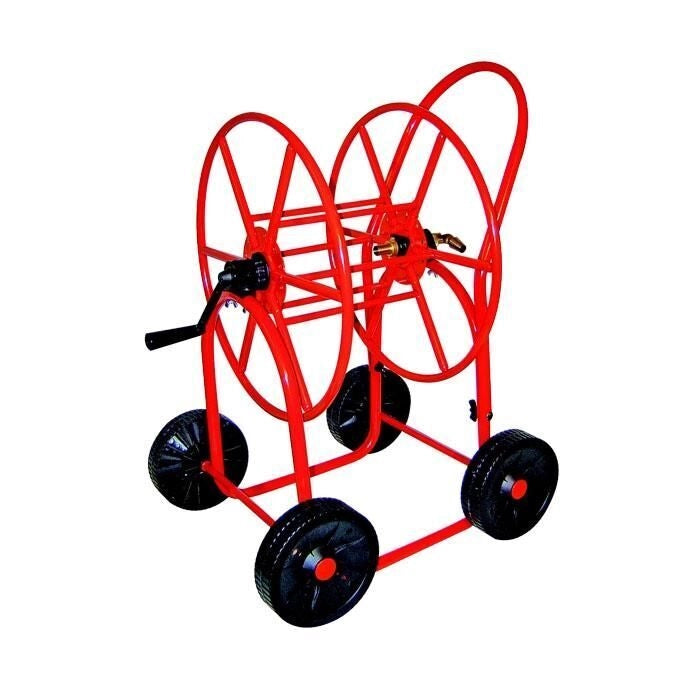 Agrati 412 Linea Professionale Avvolgitubo su Carrello Maxi Car acciaio verniciato 110 m tubo 1-2'' 80 m tubo 3-4''