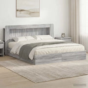 Telaio del letto con storage Sonoma grigio 200 x 200 cm 3433692