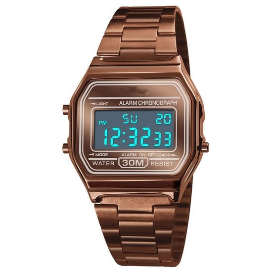 Orologio Professionale Luxe - Acqua Resistente - LED Backlight - Cronografo Digitale - Adatto per l'Uso Giornaliero - 

Modello: U...