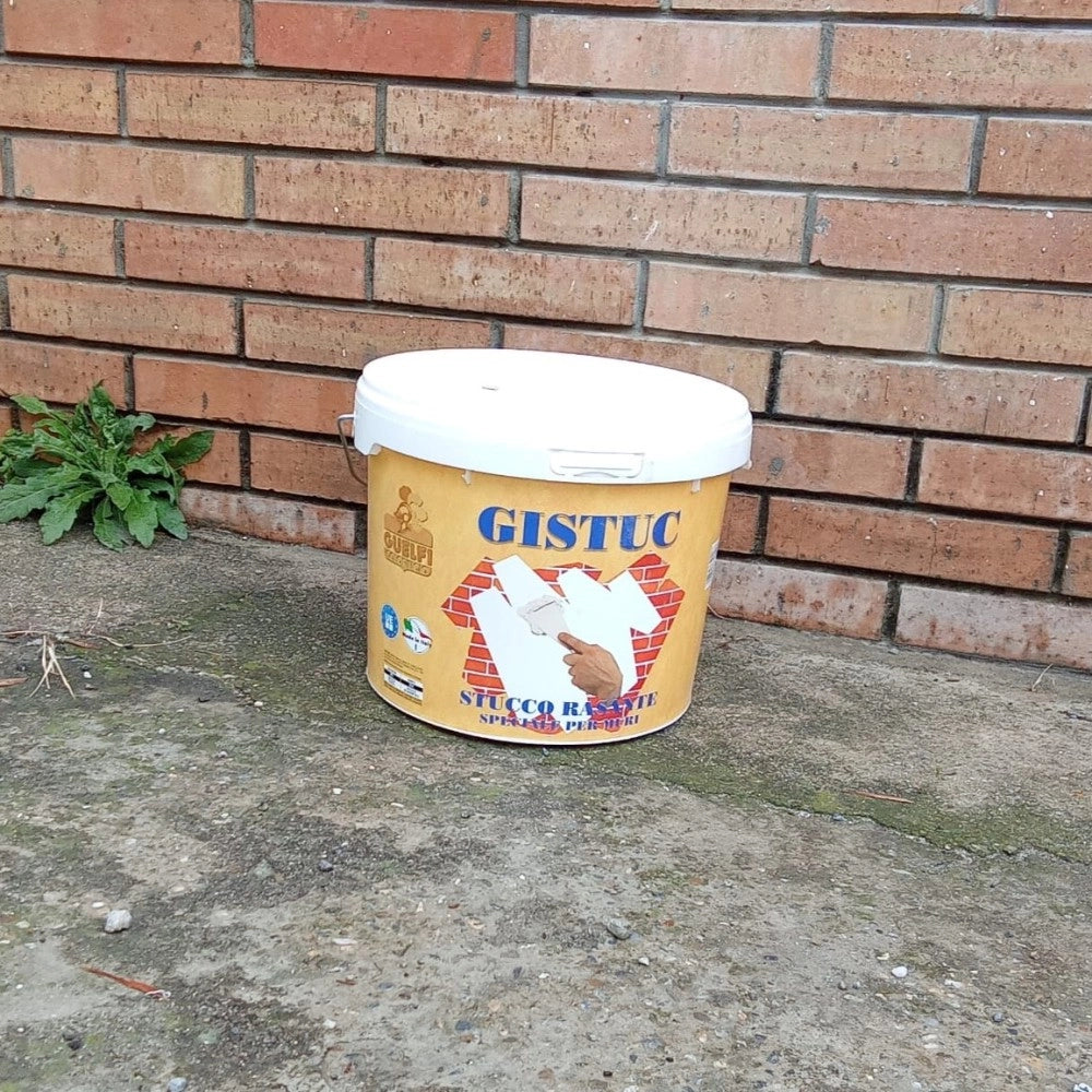 Gistuc 20kg stucco in pasta bianco per rasatura e riempimento di pareti - per interni