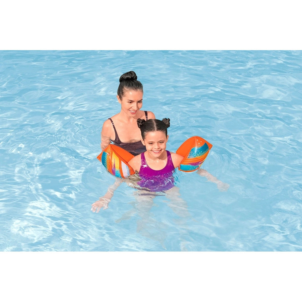 Trade Shop - Braccioli Gonfiabili Per Nuoto Galleggianti 30x15cm Colorify Toughlite Età 5-12 Anni 32274 -