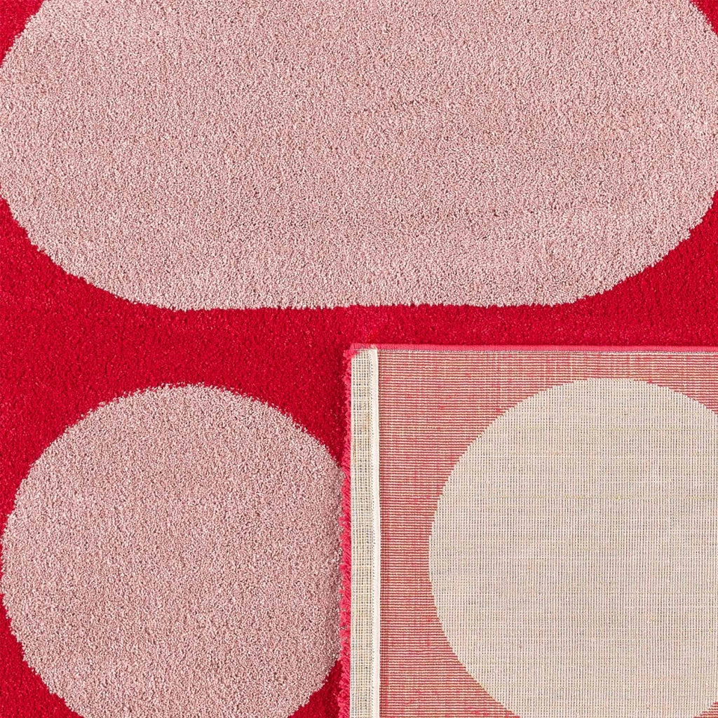 Tappeto da interno con motivo moderno, rosso, rosso