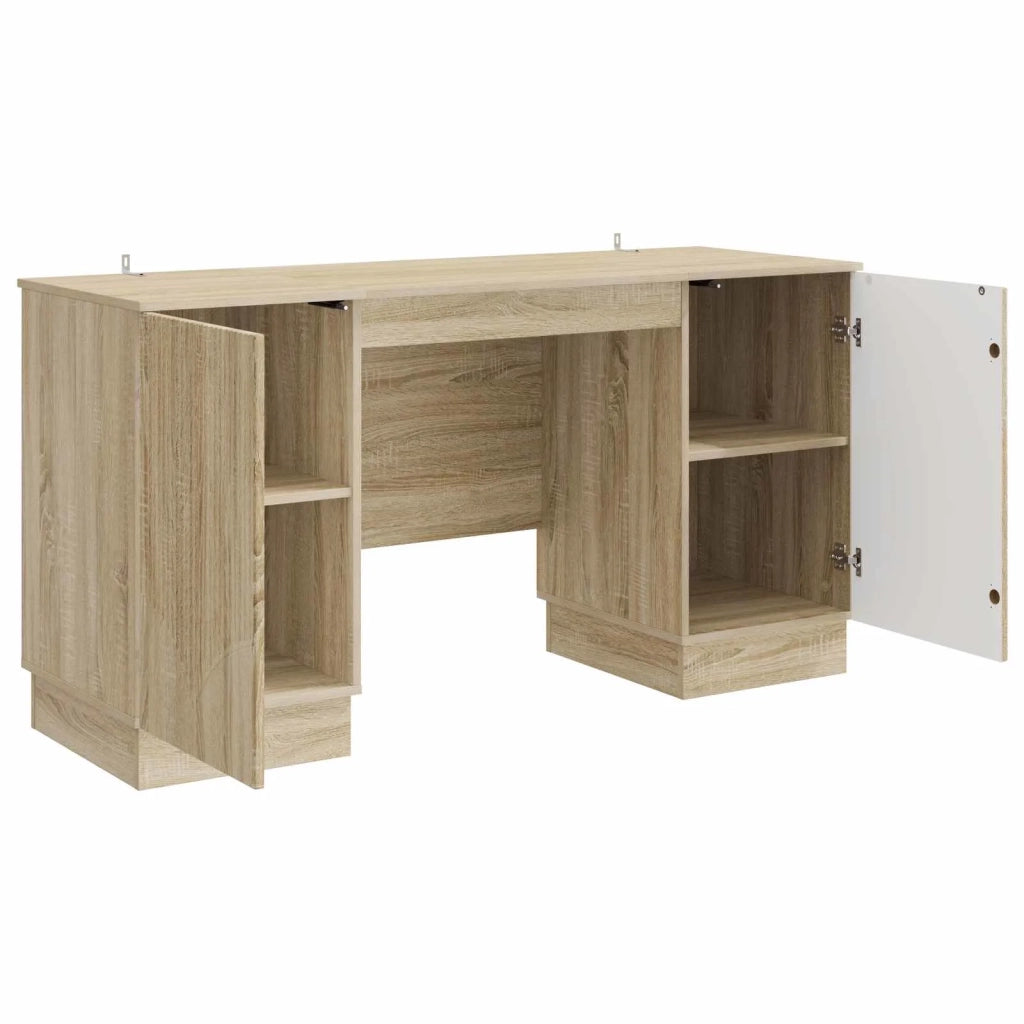 Scrivania | Tavolo da Ufficio Rovere Sonoma 142,5 x 50 x 75 cm Legno ingegnerizzato