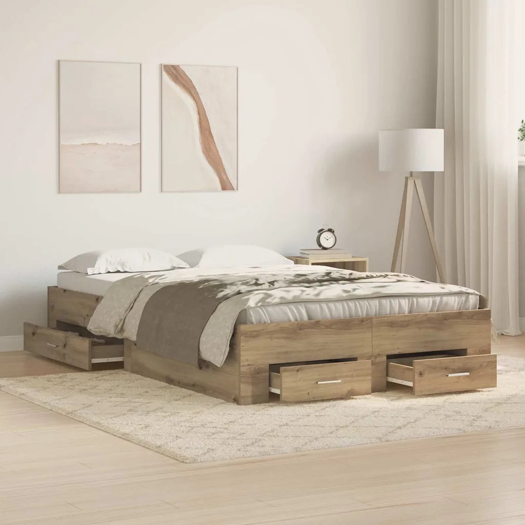 Struttura del letto Rovere artigianale 120 x 200 cm 3333970