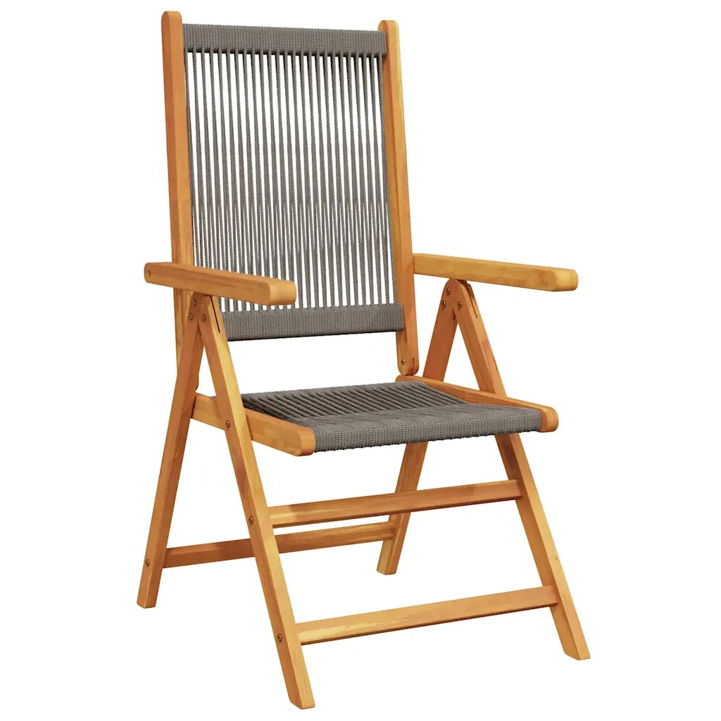 Set da Pranzo da Giardino 7 pz Polipropilene e Legno Massello 3281722