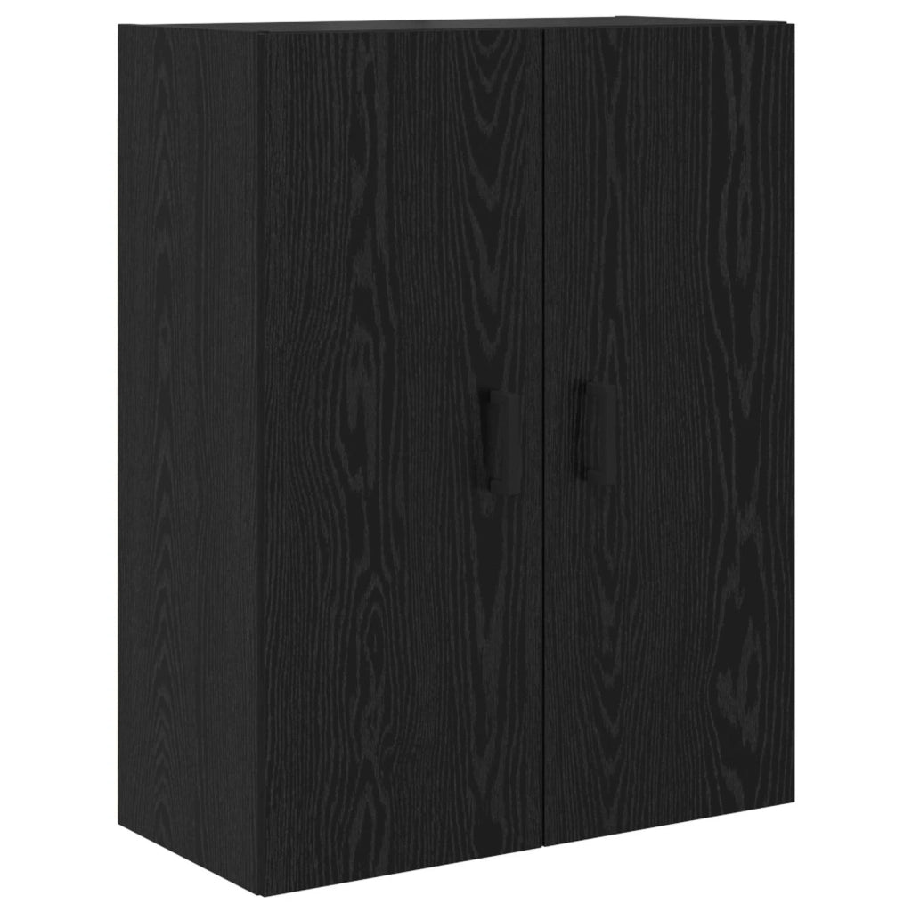 Credenza-Buffet-Armadio da cucina Rovere Nero 69,5 x 34 x 180 cm Legno multistrato 134971