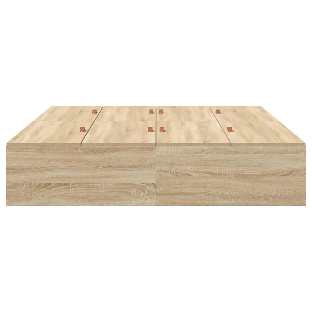 Struttura letto con contenitore Rovere Sonoma 150 x 200 cm 3335383