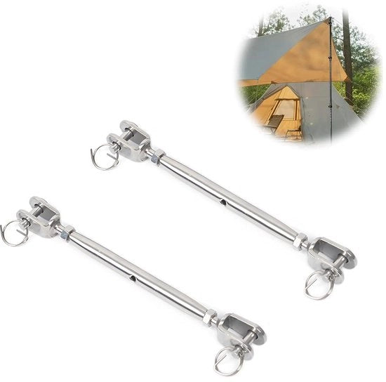 Wandspanners in acciaio inossidabile M5 chiave inglese 304 per tenda di sole per barche a vela parabrezza - 2 pezzi