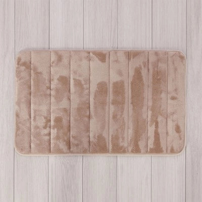 Tappeto bagno 100% poliestere 45x75 tortora antiscivolo  Memo