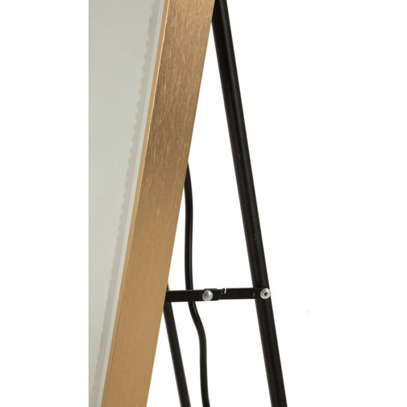 Specchio Da Terra Led Simple Rettangolare cm 50x3-38x160 (luce Con 3 Temperature Di Colore)