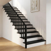 Tappeti per scale 16 pz 70 x 25 x 2 cm Nero 3446460