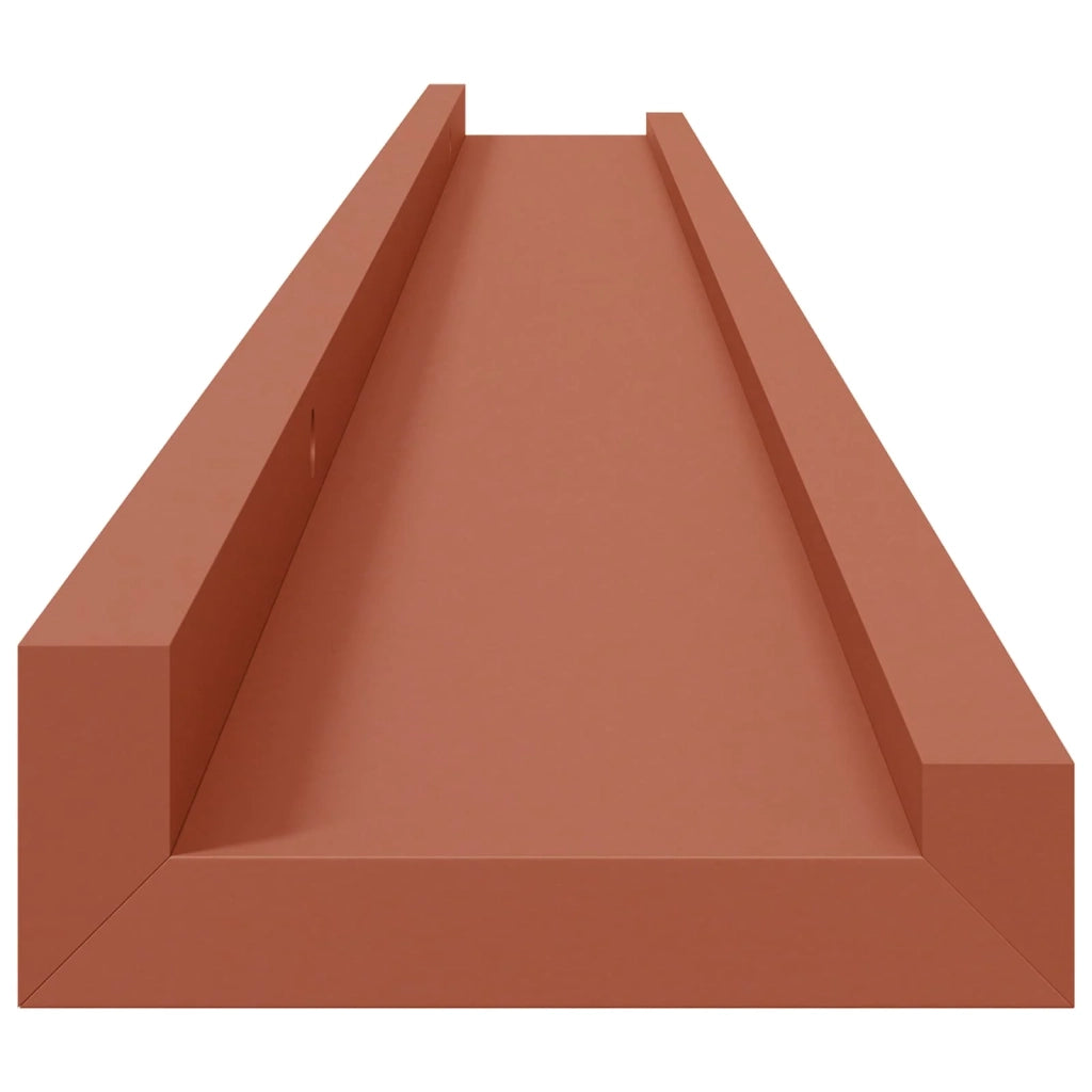 Scaffale da parete 2 pcs Rosso 100 x 9 x 3 cm Legno multistrato 42020004