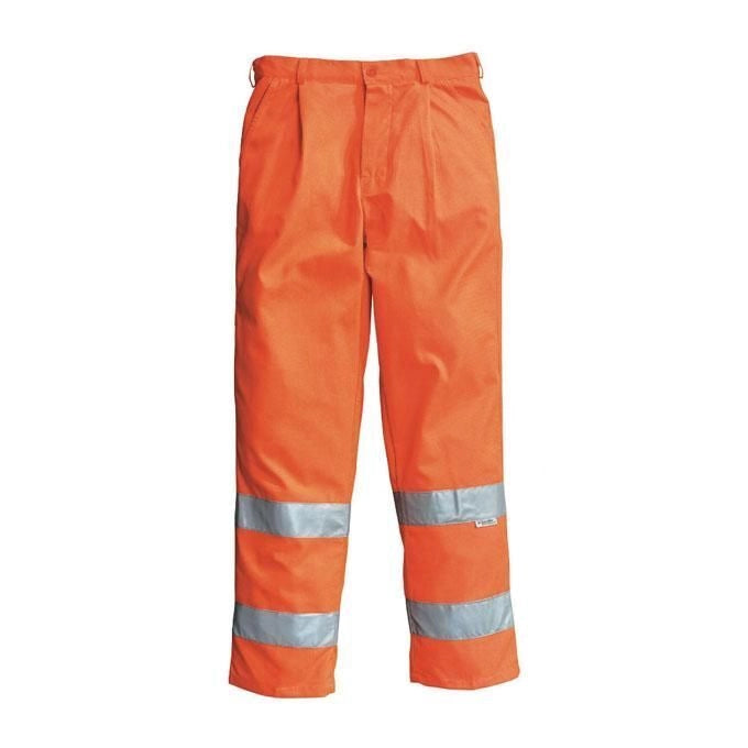 Neri GB Greenbay Pantalone Alta Visibilita' EN 471 60% Cotone 40% Poliestere Bande Riflettenti 3M Taglia 52 colore Arancio