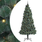 Albero di Natale | Decorazioni natalizie artificiale pre-illuminato con set di palline