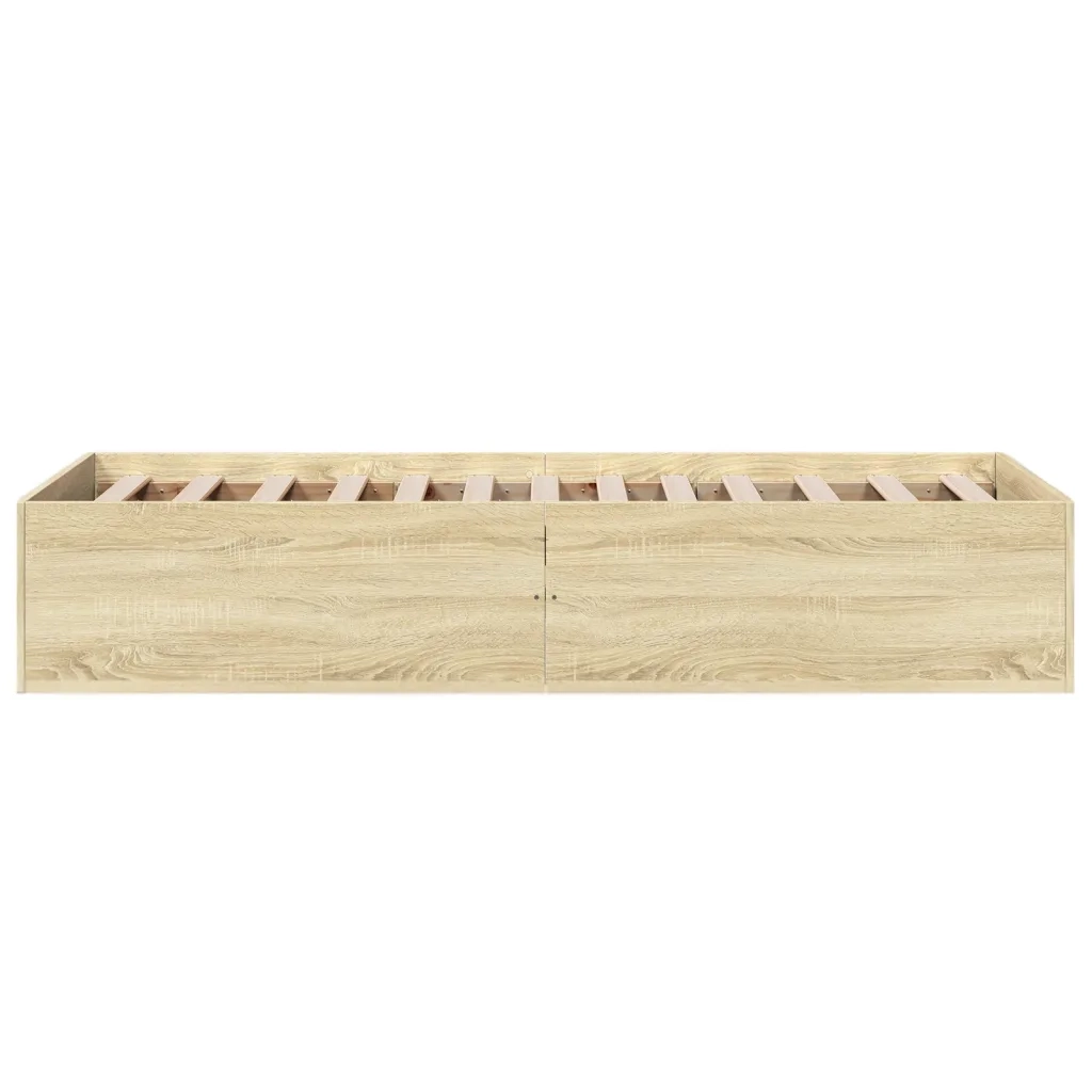 Giroletto-Struttura Letto Rovere Sonoma 100x200 cm in Legno Multistrato 493908