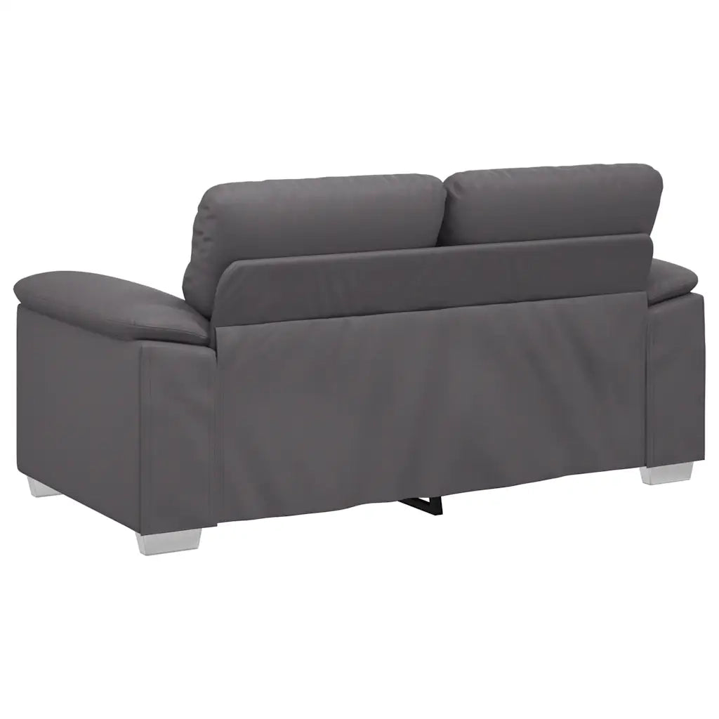 Divano a 2 posti Grigio 160x81x84 cm in Similpelle 4105334
