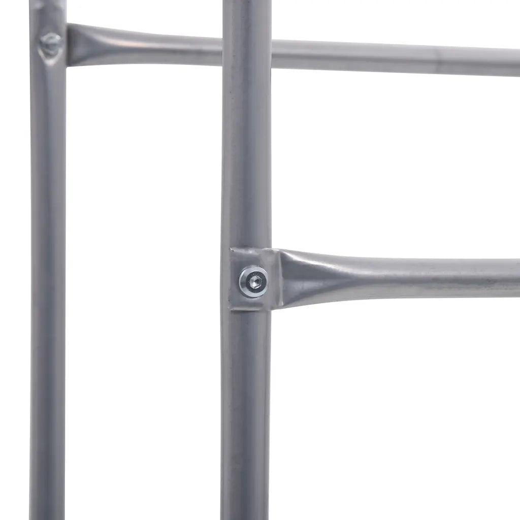 Supporto con Ripiani per 3 Casse Argento 50x33x116 cm Acciaio 285212