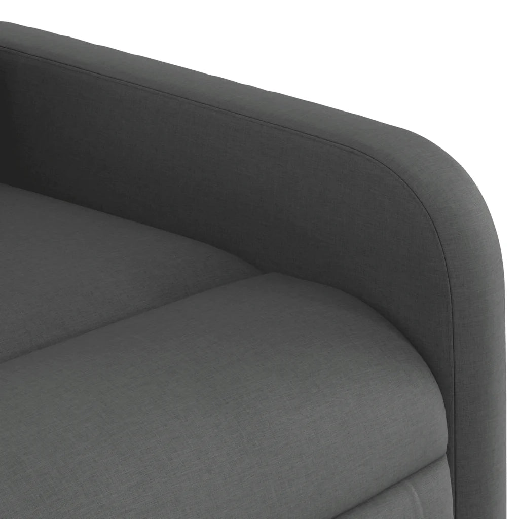 Poltrona Massaggiante | Sedia Relax Reclinabile Grigio Scuro in Tessuto
