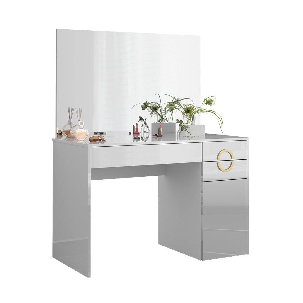 Vicco Tavolo da toeletta Bianco 115 cm con specchio