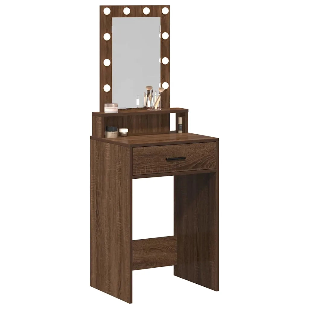Toeletta | Tavolo da Trucco Marrone 50 x 41 x 140 cm Legno multistrato