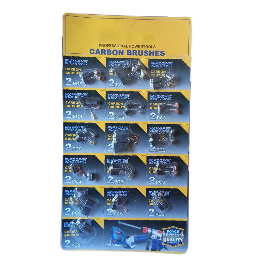 Trade Shop - Ricambi Spazzole 16 Coppie Spazzole Per Trapano Seghetto Martello Elettrico -