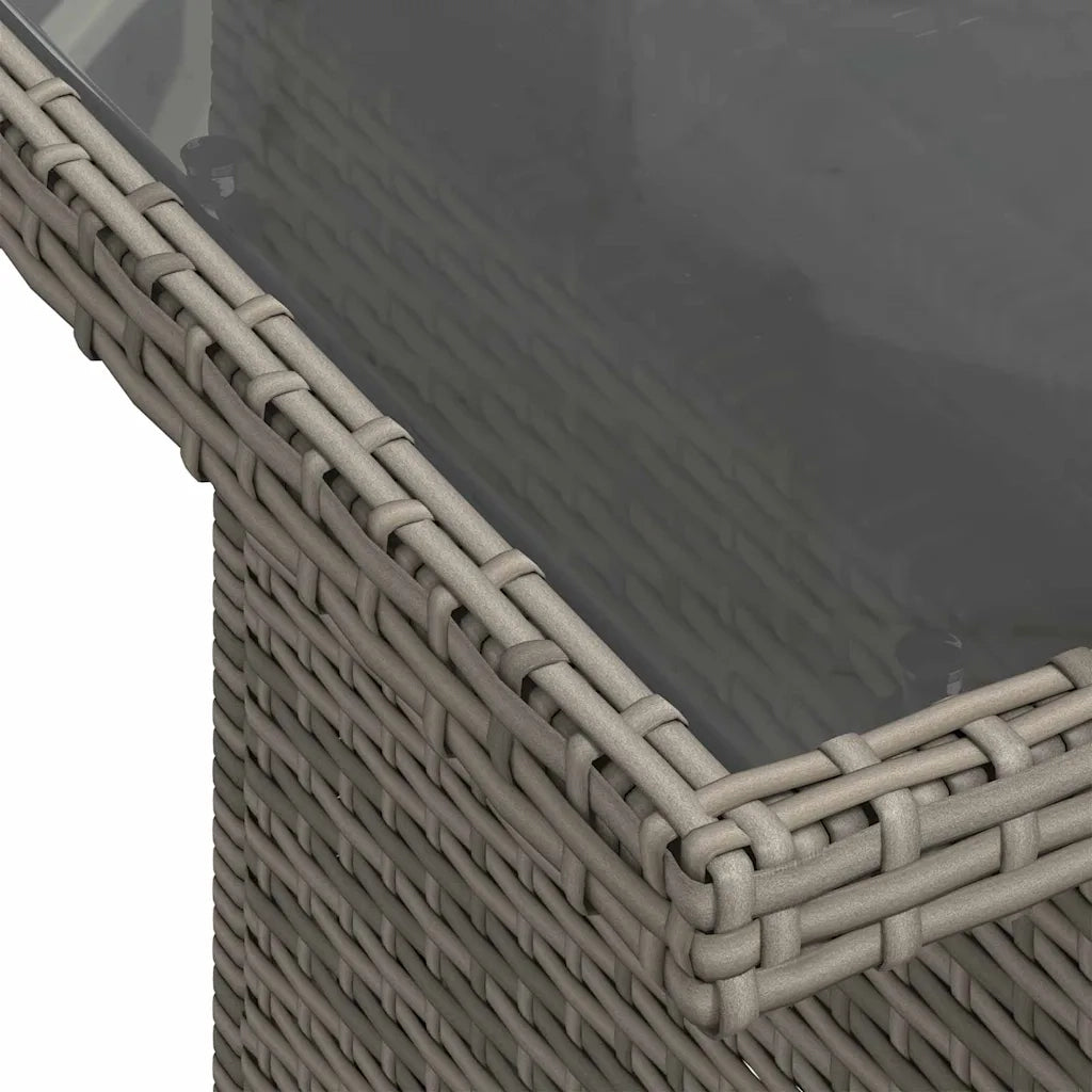Set Divano da Giardino con cuscino 10 pcs Grigio polyrattan 3348705