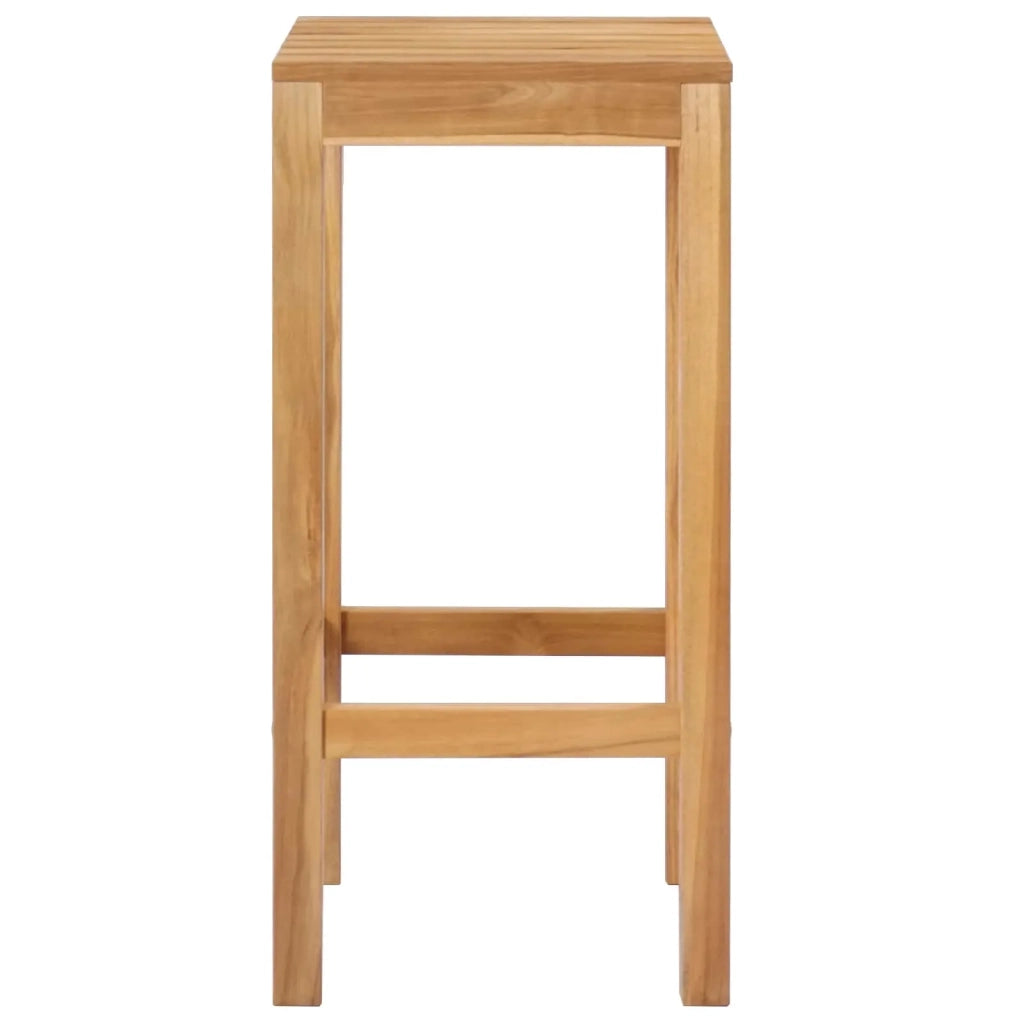 Sgabello da bar 2 pcs Marrone Legno di teak solido 42030009