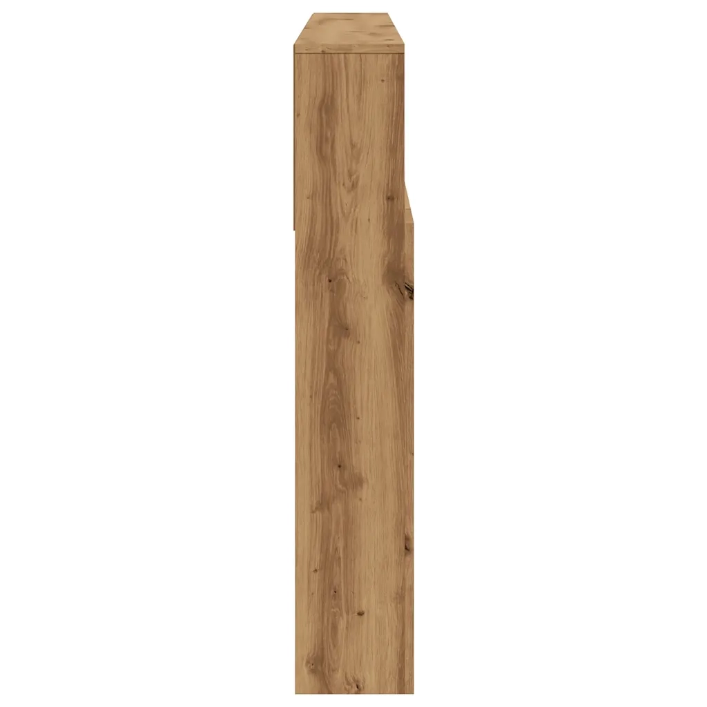 Mobiletto con testiera in rovere artigianale 180x19x103,5 cm in legno ingegnerizzato 856873